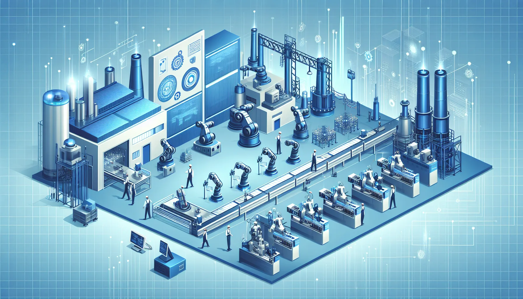 Illustration for Industrial IoT (IIoT) vs Consumer IoT: Key Differences - Industry 4.0 and Manufacturing concept visualization