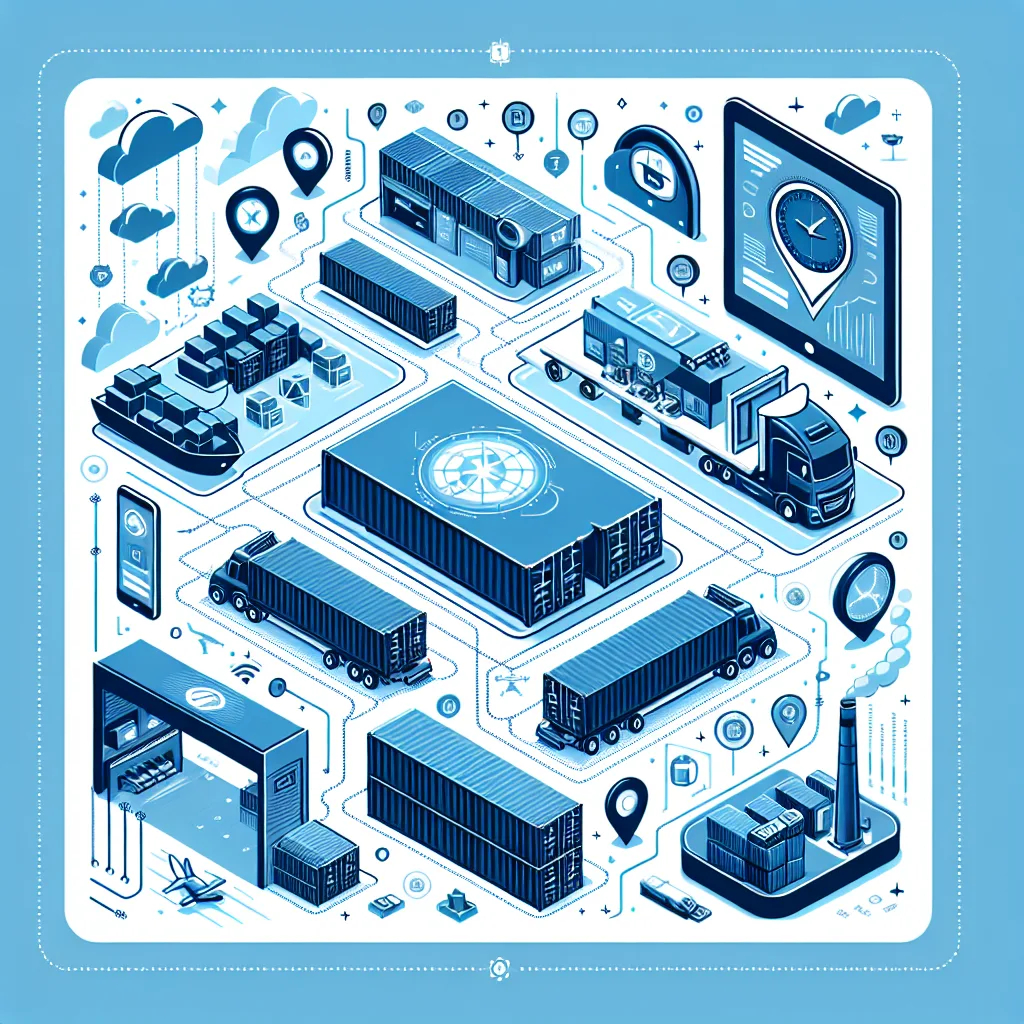 Diagram illustrating Telematics Applications in Shipping in the context of Logistics and Fleet Management