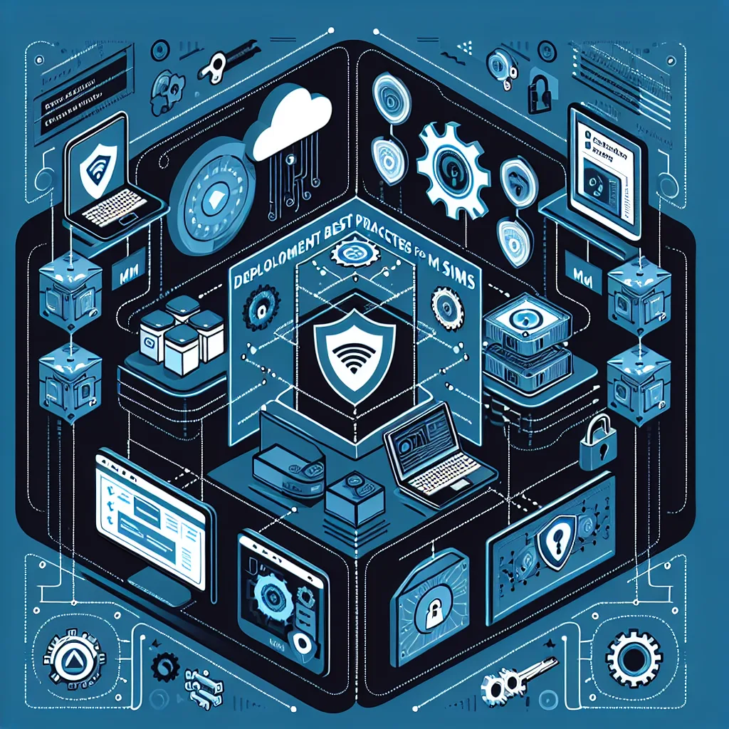 Diagram illustrating Deployment Best Practices for M2M SIMs in the context of Security and Cybersecurity