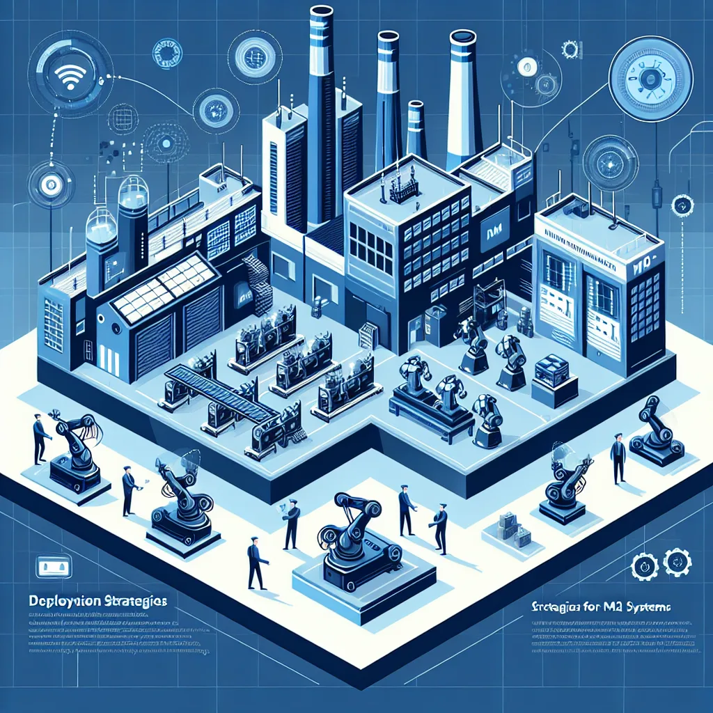 Diagram illustrating Deployment Strategies for M2M Systems in the context of Industry 4.0 and Manufacturing