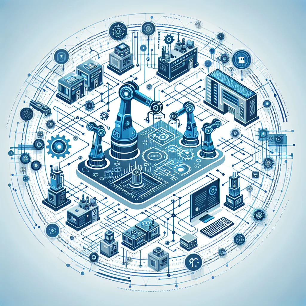 Diagram illustrating M2M as the Communication Backbone in the context of Industry 4.0 and Manufacturing
